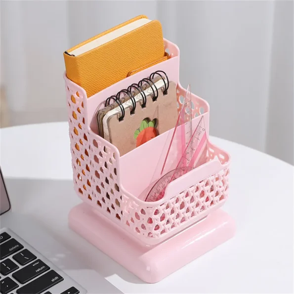 School Stationery Organizer Multifunction Desktop Sundries Storage Box Cosmetics Case Mobile Phone Holder Office Supplies