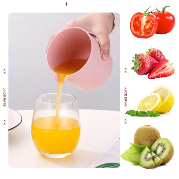 Anti-Slip Reamer Hand Fruit Manual Juicer Orange Squeezer Lid Rotation (3)
