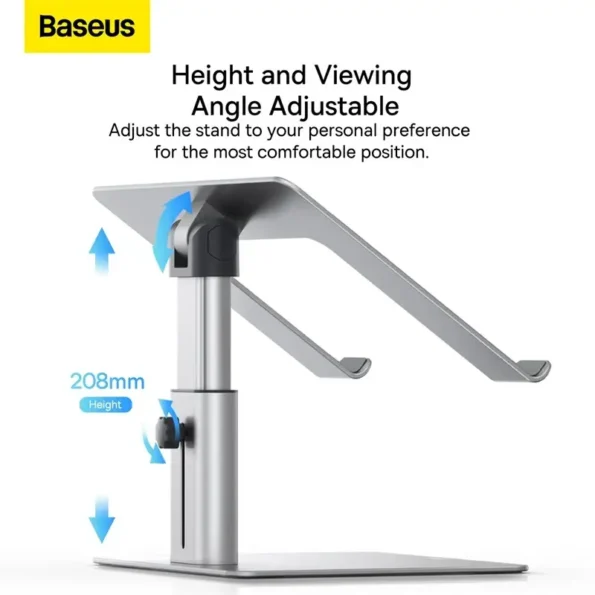 Baseus Metal Adjustable Laptop Stand Non-slip Desktop Laptop Holder For Laptop Macbook Tablet (1)