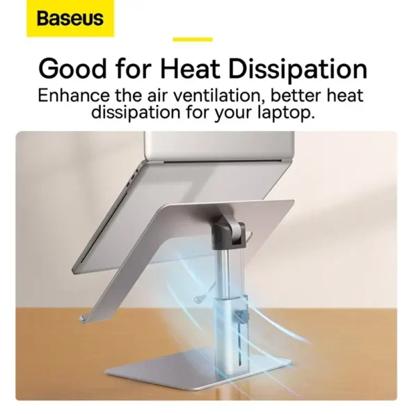 Baseus Metal Adjustable Laptop Stand Non-slip Desktop Laptop Holder For Laptop Macbook Tablet (1)