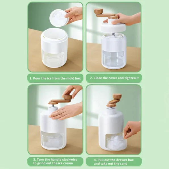 Portable Manual Ice Crusher & Shaver Gola Machine
