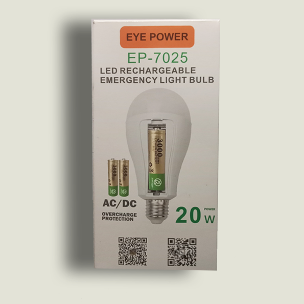 LED Rechargeable Emergency Light Bulb